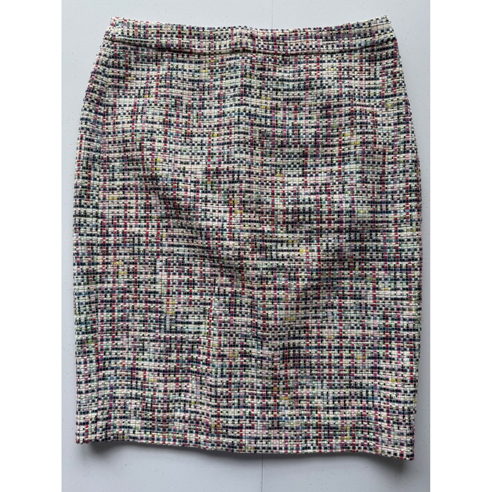 NWT J.‎ Crew Pencil Skirt Women's Size 2 Multicolor Tweed Office Career Business
